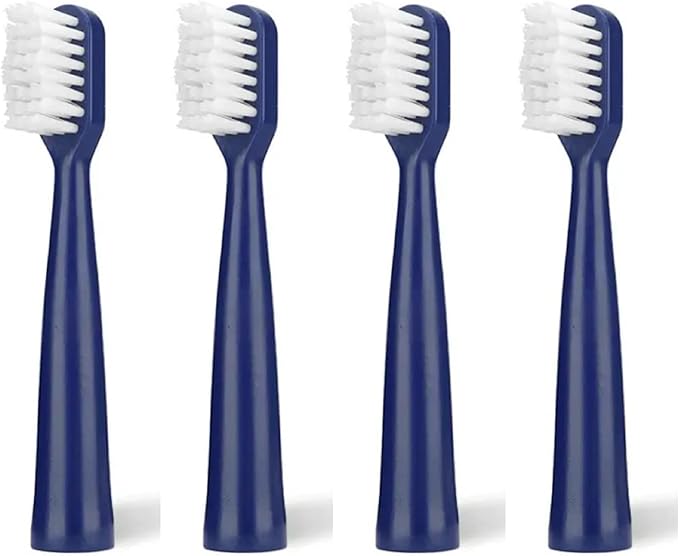 Replacement Toothbrush Heads Compatible for Jianpai S12/HYUNDAI XM-806/ACA ALY-HYS01W/TSOP/Royalstar/INPHIC Electric Bristles(4blue)