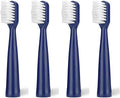 Replacement Toothbrush Heads Compatible for Jianpai S12/HYUNDAI XM-806/ACA ALY-HYS01W/TSOP/Royalstar/INPHIC Electric Bristles(4blue)