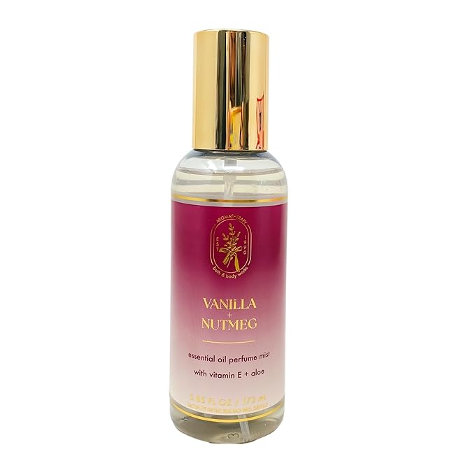 Bath &amp Body Works Aromatherapy Vanilla Nutmeg - Ultimate Hydration Body Cream Essential Oil Perfume Mist with a Natural Oats Soap