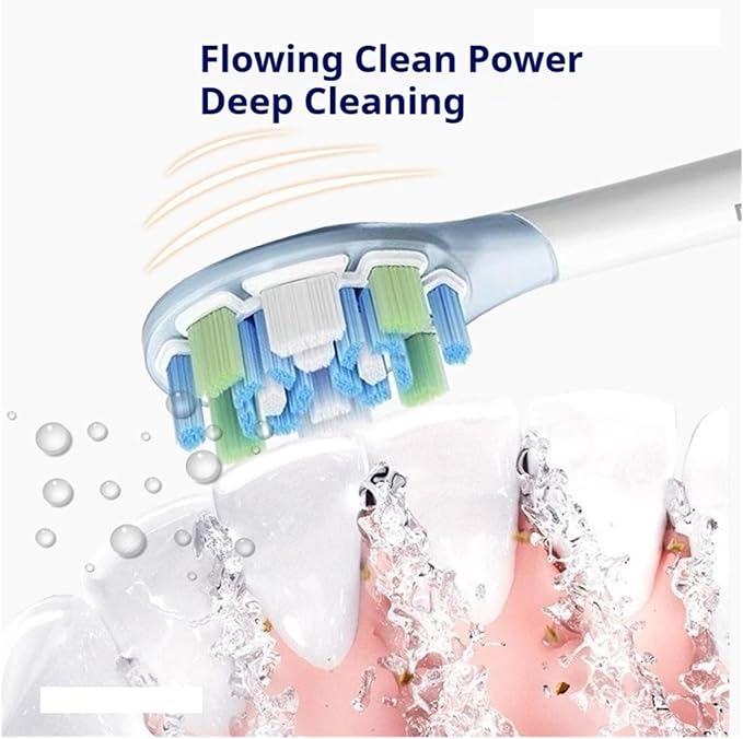 Electric Toothbrush Brush Head Compatible for Sonic Vibration Pro Spare Heads 3PCS(MBS309)