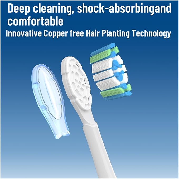 Compatible with Soundwave Sweeping Toothbrush Pro Head Mes609/610(Mes609or610-10Pcs)