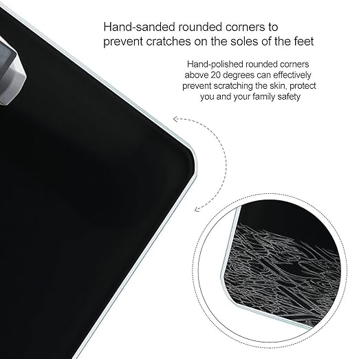 Black Perfume Bottle Scale for Body Weight Smart Scales Digital Bathroom Scale High Precision Weighing Scales with Large Display Weighing Machine for People