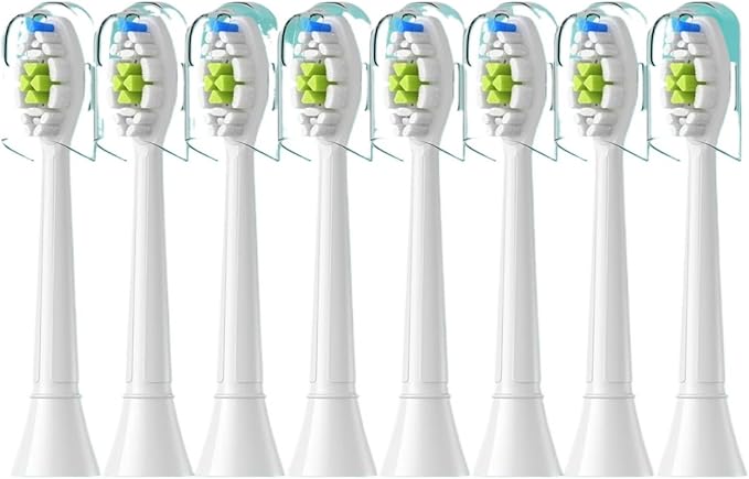 8/12pcs Replacement Toothbrush Heads Compatible for Philips Sonicare Electric Brush Head 4100 6500 6100 7500 5(8pcs White)