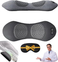 Triple Fusion Back Massager Triple Fusion Back Massager for Sciatica with Heat Vibration Back 3 in 1 Electric Lumbar Support Pillow Electric Lift + Heat + Vibration for Back Massage (Space Gray)
