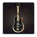 Black Guitar Scale with LCD Precision Weighing Scales Sturdy Tempered Glass Weight Scales Easy-to-Read Anti-Slip Weight Digital Bathroom Scale for Daily