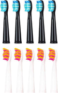 Brush Head Electric Toothbrush Heads ReplaceableCompatible for SG-507B/908/909/917/610/659/719/910/575/551/548(5pcsblack5pcspink)