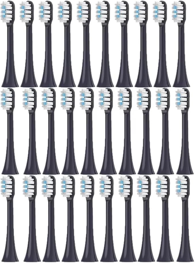 Replacement Toothbrush Heads Compatible for T301/T302/T501/T501C(Purple-30pcs)