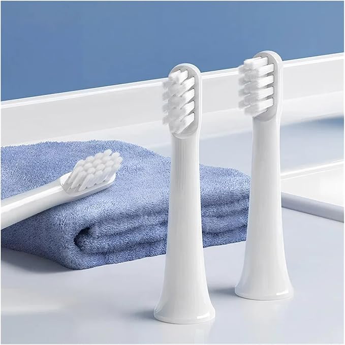 6/12Pcs Replacement Brush Heads Compatible for T100 Mes603 Electric Toothbrush Vacuum Soft Bristle Suitable Nozzles(T100-PK-6PCS)