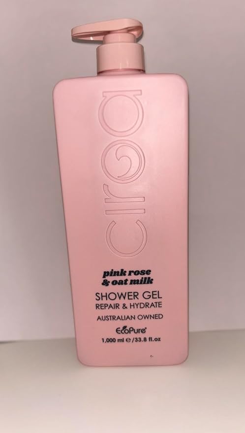 Pink Rose &amp Oat Milk Shower Gel Repair &amp Hydrate Dermatologically Tested &amp Vegan Friendly (Pack Of 1) 33.8 Fl Oz