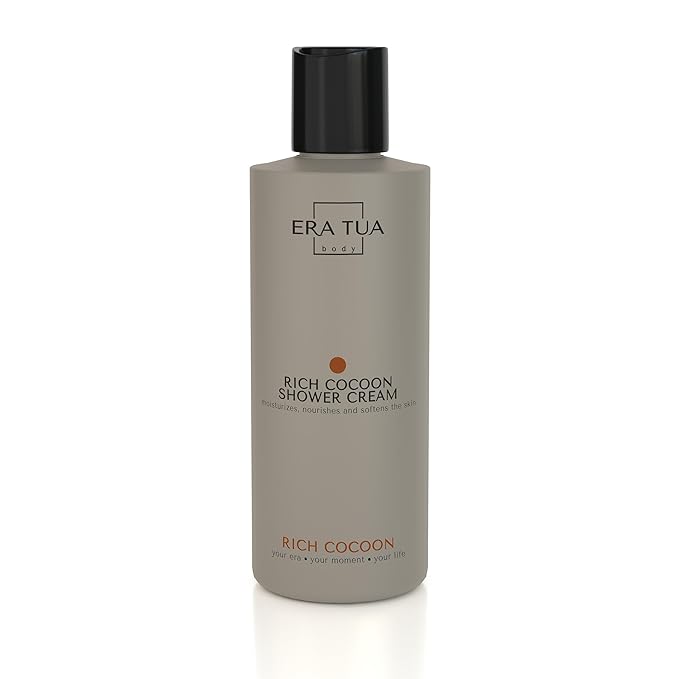 Rich Cocoon Shower Cream | Dutch Made Formulated | Natural Vegan &amp Cruelty Free | Paraben Sulfate &amp Silicone Free | Moisturizing Body Wash for All Skin Types | 200 ml