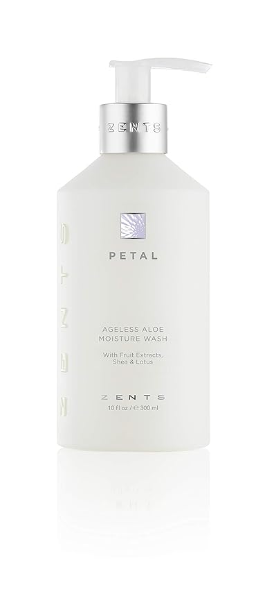 Zents Hand &amp Body Wash (Petal Fragrance) | Hydrating Anti-Aging Cleanser with Organic Shea Butter &amp Aloe for Dry Skin | Gentle &amp Nourishing | 10 fl oz