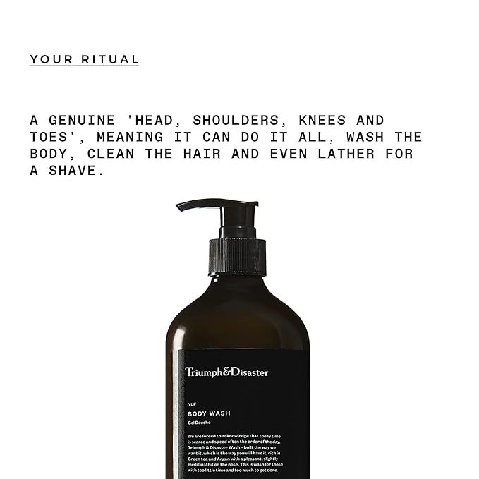TRIUMPH &amp DISASTER | YLF Body &amp Hair Wash | Gentle &amp Hydrating Shower Wash for Men 500ml