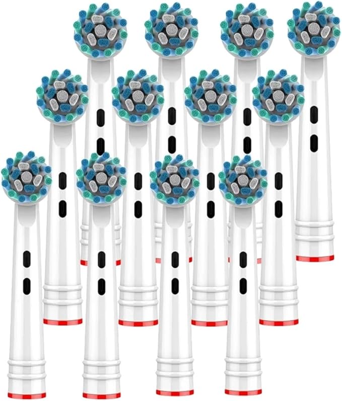 Compatible For Oral B EB50-P Multi-Angle Deep Cleaning Type Replacement Toothbrush Heads Soft Bristle(50-P 8PCS)
