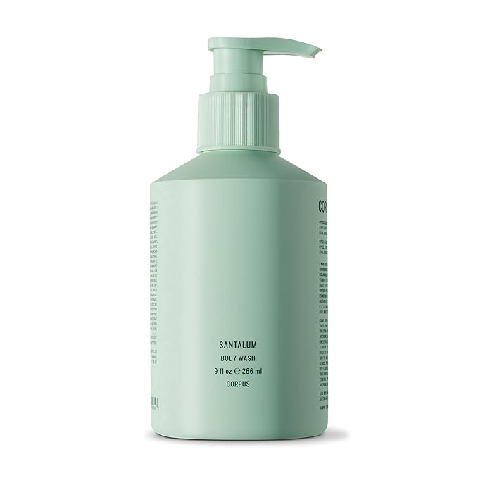 Corpus - Santalum Body Wash | Moisturizing Plant-Based Cleanser for Women &amp Men Skincare-Grade Oils &amp Botanical Extracts | Sulfate-Free No Synthetic Fragrance or Parabens (266 ml/ 9 fl oz)