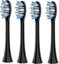 Electric Toothbrush Replacement Brush Heads - Compatible for Panasonic EW-DC01 EW-DC02 EW-DC12 EW-DC20 PDP51(4 Black Toothbrush Heads)