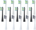 Compatible for Replaceable Electric Toothbrush Brush Heads for X/X PRO/ Z1/ F1/One/Air 2/SE Soft Bristle Nozzles(5White 5Black 5Grey)