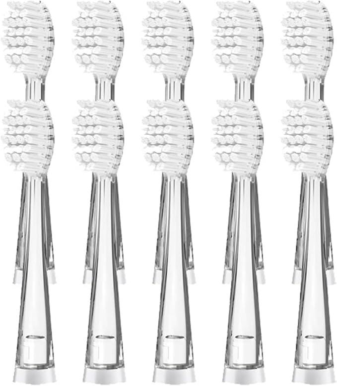 10PCS Replacement Toothbrush HeadsCompatible for SeagoSG977/EK6/EK7/SG513 Electric(Bigger)