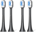 Compatible for SOOCAS Sonic Electric Toothbrush Heads Replacement for X1 X3 X3U X5 Teeth Brush(4pcs Black)