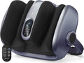MIKO Shiatsu Foot Massager for Circulation &amp Pain Relief - Deep Tissue Kneading Heat Therapy for Plantar Fasciitis Neuropathy Diabetics - Fits Up to Size 15 - Charcoal