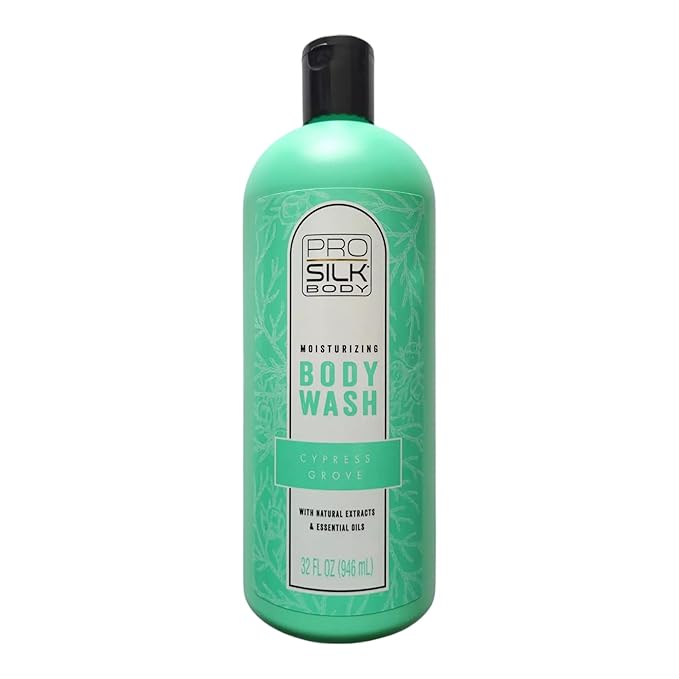 Body Wash Pro Silk Moisturizing Cypress Grove with Natural Extracts &amp Essential Oils 32 OZ (3-Pack)