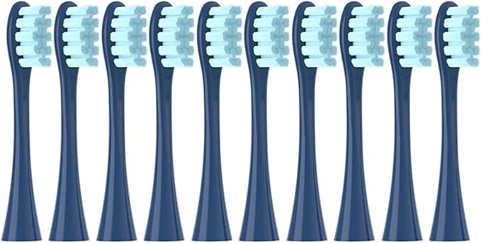 10PCS Replacement Brush Heads Compatible for Oclean Flow/X/X PRO/F1 Electric Toothbrush Head A(Pink)