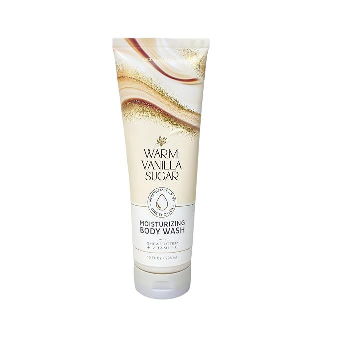 Bath &amp Body Works Warm Vanilla Sugar 2 Moisturizing Body Washes with a Natural Oats Bar Soap