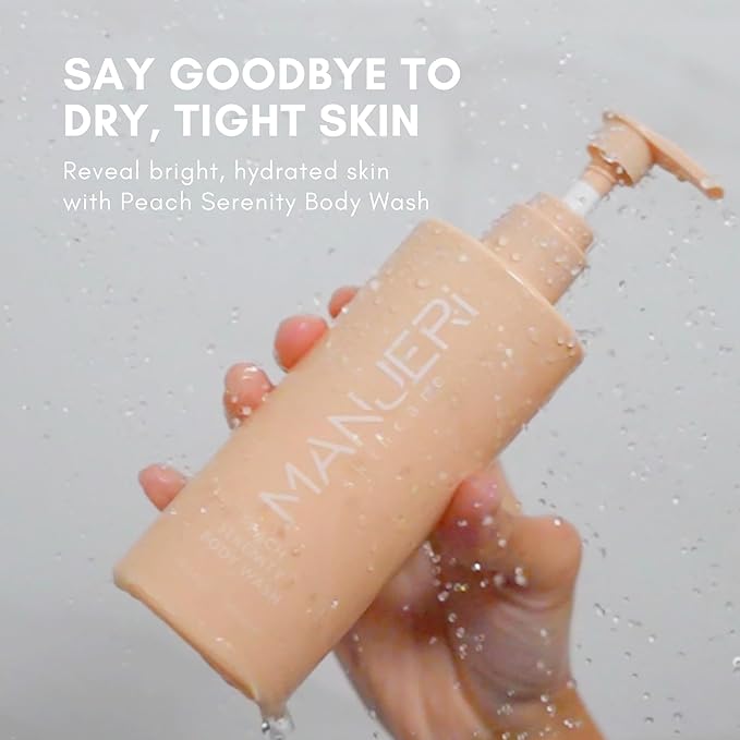 Peach Serenity Body Wash 10.14 oz - Soothing Gentle and Nourishing Body Soap for Sensitive Skin Paraben-Free Cruelty-Free and Suitable for All Skin Types