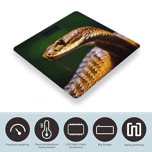 Cobra Snake Smart Scale for Body Weight Accurate Bathroom Scale with LED Display Digital Weight Scales Weighing Machine High Precision Scales for Bath Home
