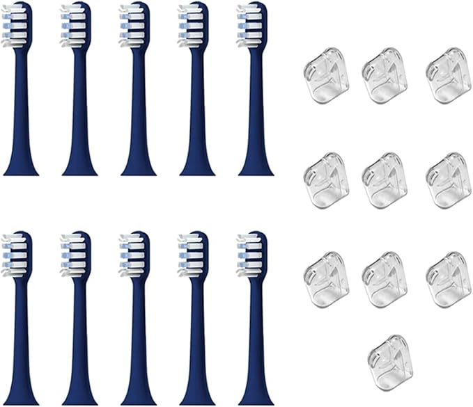 Compatible for MIJIA T301 MES605 T302 MES608 T501 MES607 Replacement Electric Tooth Brush Heads(As Shown)