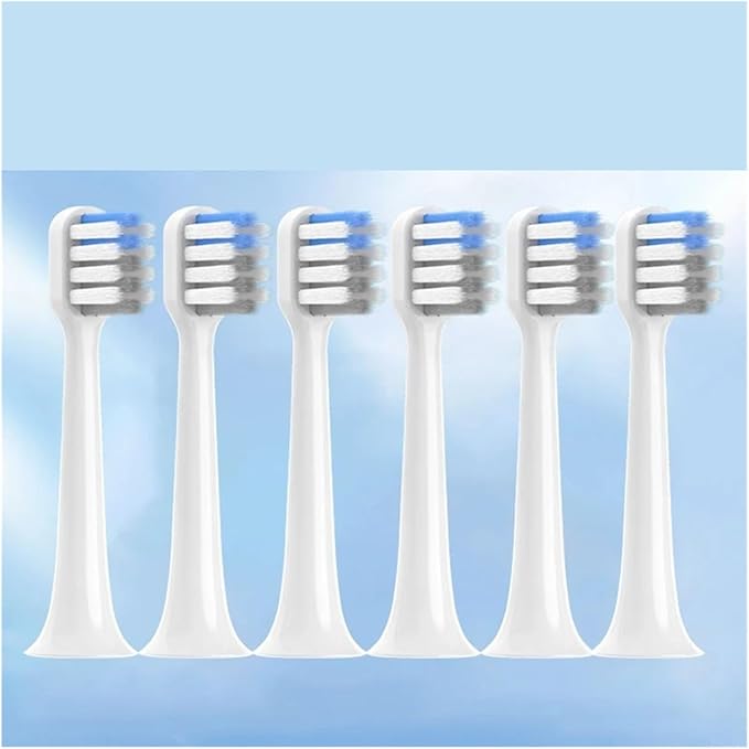Soft Bristle Brush Head Replacements Compatible with T200 Series(White gray-16pcs)
