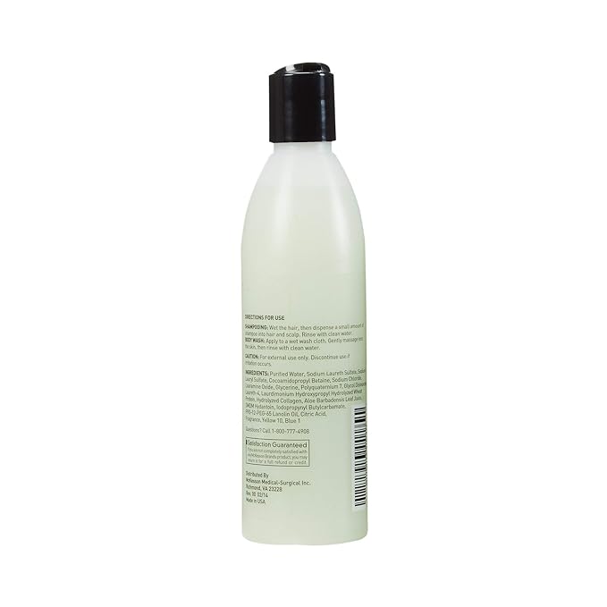 McKesson Body Wash and Shampoo with Aloe Cucumber Melon Scent 8 oz 48 Count