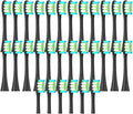 30/50PCS  Compatible for X/X PRO/ Z1/ F1/ One/Air 2 /SE Replacement Head Toothbrush Nozzles Soft(50Black)
