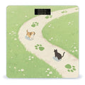 Dog Cat Foot Prints Weight Scale Large Digital Bathroom Scales with Bright LED Display Non Slip Digital Scale and Step On Fashion Weighing Machine for Body