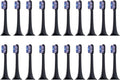 4/20 Pieces - Replacement Heads for T700 Electric Toothbrush(Black purple-20pcs)