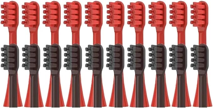Replacement Toothbrush HeadCompatible for SEAGO S2/S5/S10/SK2/SG972/S2X/SG851(Black)
