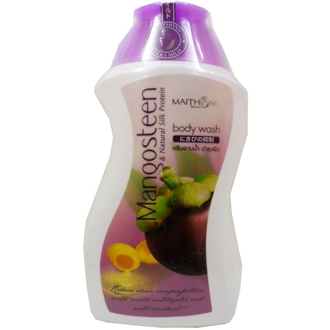 Body Wash Mangosteen with Natural Silk Protein Anti-oxidant Skin Therapy Size 250 Ml (8.4 Fl Oz.) X 3 Bottles