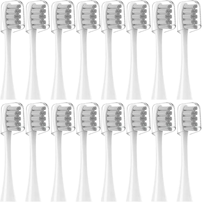 16pcs Replacement Brush Heads Compatible for Oclean Sonic X/Pro/ Z1/ SE F1 One PW01/03/05/07/09 P5 Electric Toothbrush(16 (2 Colors))