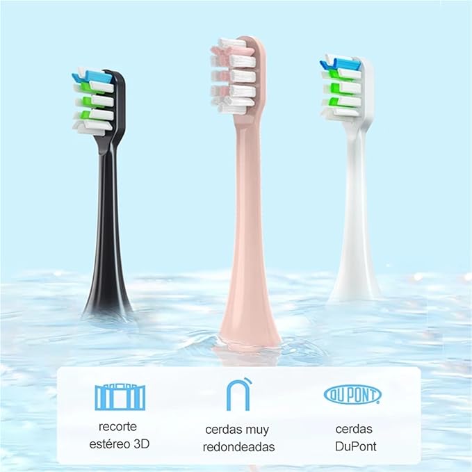 Compatible for SOOCAS - 14PCS Replacement Toothbrush Heads Fit X3S/X3U/X3Pro/D2/D3S/D5 Soft Bristle Nozzles(14 White- Soft)
