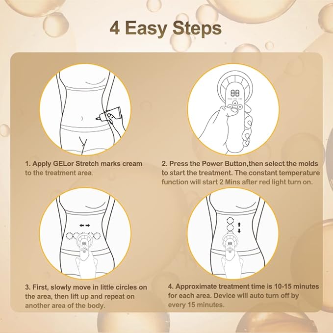 Stretch Marks Removal Cellulite Massager for Belly Arm Waist Leg