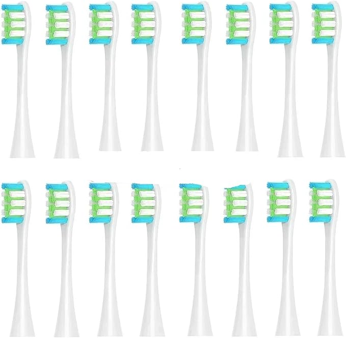 8/12/16Pcs Electric Toothbrush Replacement Brush HeadsCompatible for Oclean X/One/Air 2/ SE/X PRO/ Z1/ F1(16 Pcs White)