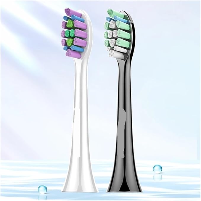 NB-1 Replacement Toothbrush Heads NozzlesCompatible for Sonic Electric Teethbrush(2 Black Standard)