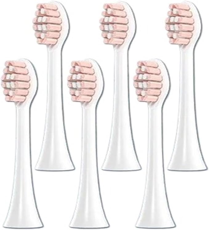 12pcs Brush Heads Compatible for FLYCO Electric Toothbrush Head TH01 FT7105/FT7106/FT7205 Universal Replacement(12 PCS White)