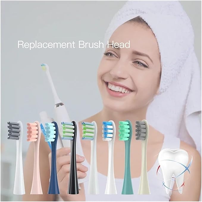 30/50PCS Vacuum BrushCompatible for X/X PRO/ Z1/ F1/ One/Air 2 /SE Replacement Head Sonic Toothbrush Nozzles Soft Bristle(30Pink)
