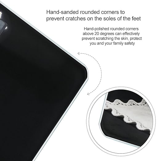 Christmas Three Smart Scale for Body Weight Digital Bathroom Scale Toughened Glass Weight Scale with Large LCD Backlight Display High Precision Scales Weighing Machine