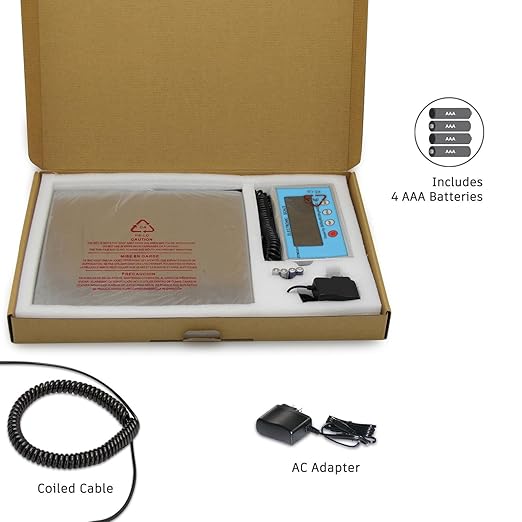 Shipping Scale 440lb with High Accuracy Heavy Duty Stainless Steel Postal Scale with Hold/Tare Digital Shipping Scale for Packages/Luggage/Post Office/Home Battery &amp AC/DC Adapter