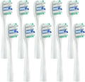 10pcs ReplacementCompatible for Usmile Y1/U1/U2 Toothbrush Heads Tooth Clean Brush Nozzles(10WhiteBlueR)