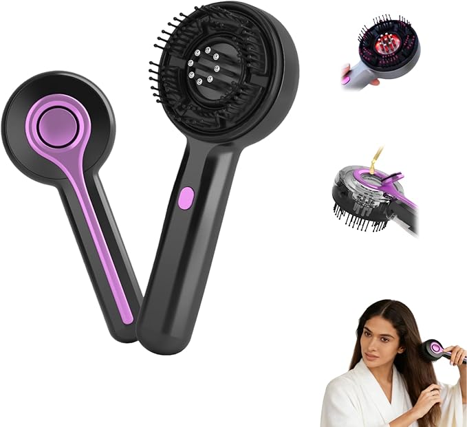 Yi Dong Electric Scalp Massage Comb with 4500mm² 66 Nodes 3 Modes Built-in 3ml Essential Oil Reservoir Type-C Rechargeable - Long-Lasting Hair Care Gift