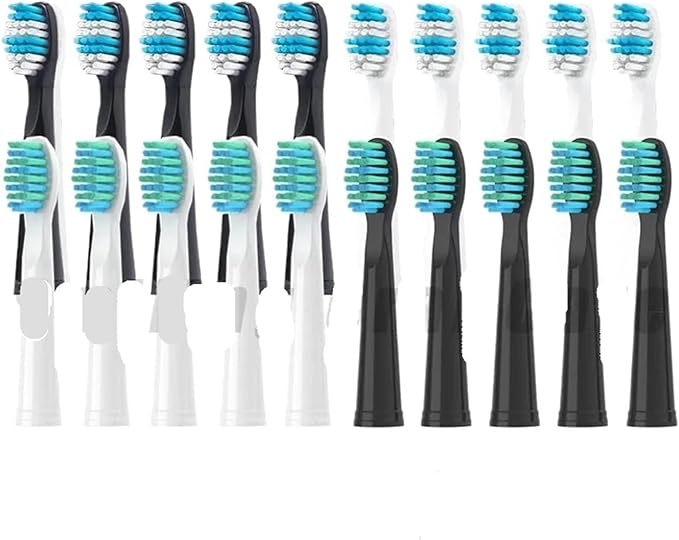10/20PCS Electric Toothbrush HeadsCompatible for SEAGO SG899/SG507/SG610/SG659/SG917/E1/E2/E3 Vacuum Replacemen Brush Head(Pink)
