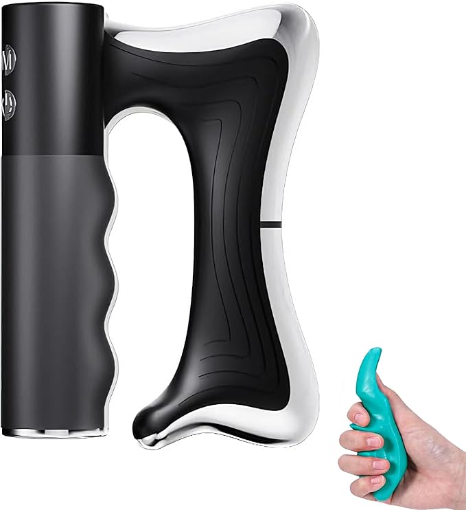 2026 New Upgrade Fascia Knife Multifunctional Massage Tool Electric Muscle Scraper Massager Tool Muscle Relaxation Electric Fascia Knife Scraper for Fascial Massager Whole Body Black