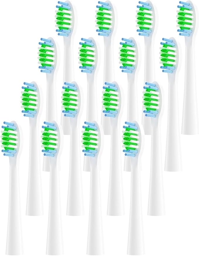 Replacement Brush Heads Compatible for SU50 Electric Toothbrush Head(16PcsPack)